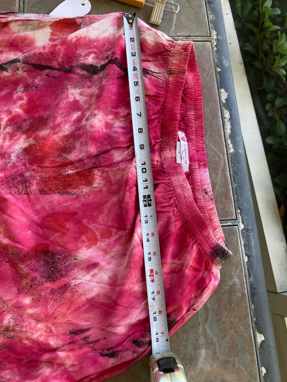 Women's Wide Leg Tie-Dye Pants in Pink Multi - Picture 2 of 8